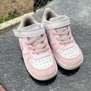 Nike Kids' Pink and White Sneakers